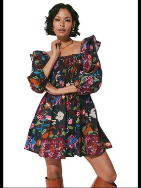 Cleobella Kira mini dress garden floral